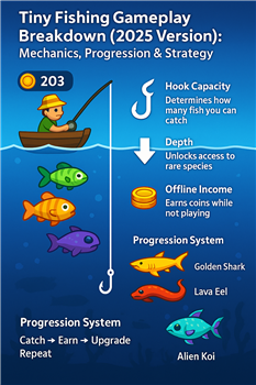 Tiny Fishing Gameplay Breakdown (2025 Version): Mechanics, Progression & Strategy